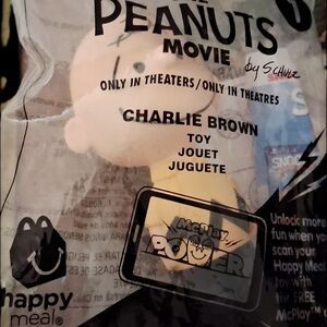 McDonald's Peanuts Movie Charlie Brown Toy - Yellow and Black